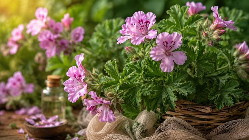 Geranium Essential Oil (Pelargonium graveolens)