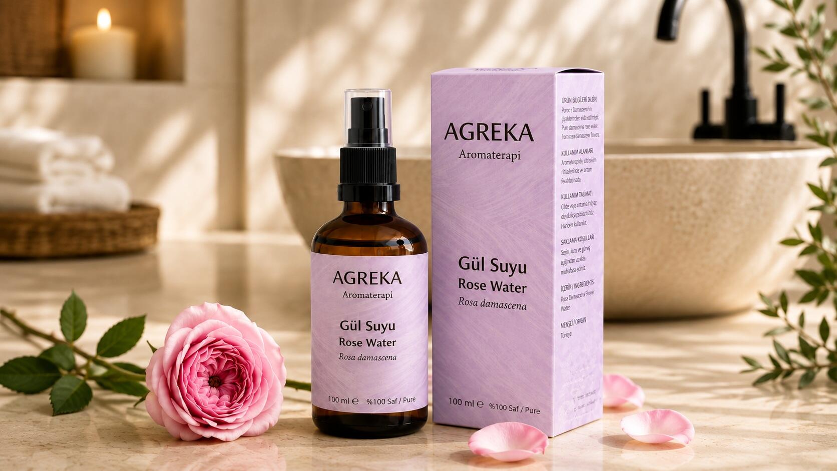 Rose Water (Rosa damascena)
