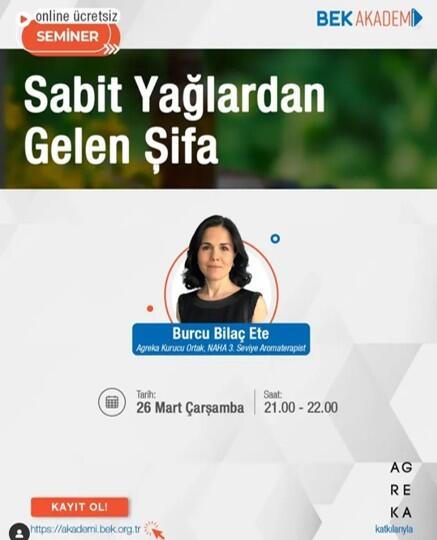 BEK "Sabit Yağlardan Gelen Şifa" Semineri